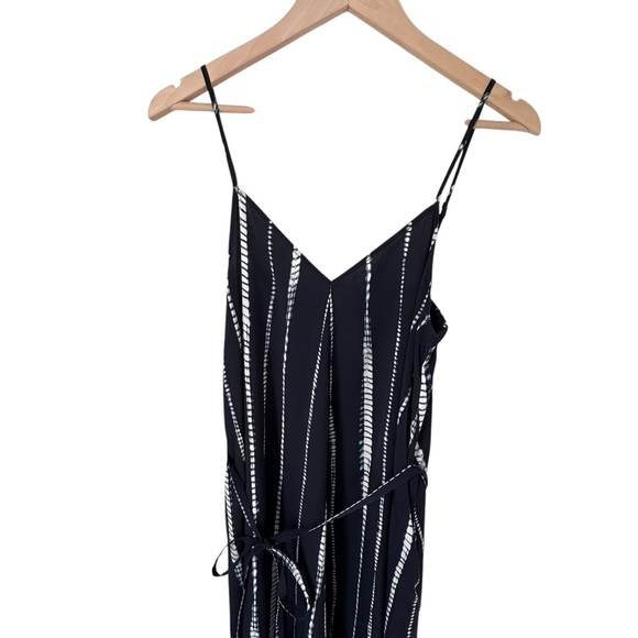 Banana Republic Factory Blue and White Tie Dye Spaghetti Strap Maxi Dress Size M - Picture 3 of 8
